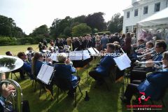 Beating Retreat at Government House, Isle of Man, on Tynwald Day 2025 -