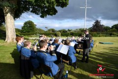 Beating Retreat at Government House, Isle of Man, on Tynwald Day 2025 -