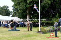 Beating Retreat at Government House, Isle of Man, on Tynwald Day 2025 -