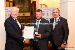 The annual Cadets’ Investiture and Awards at Government House, Isle of Man - the Armed Forces Covenant Employer Recognition Scheme’s Silver Award is presented to Swagelok