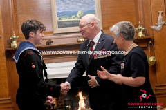 The annual Cadets’ Investiture and Awards at Government House, Isle of Man -