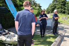 14/07/2026: King Charles III, Lord of Mann, visits the ‘Heroes on the Water Isle of Man’ Charity, based at Port Soderick, Isle of Man. PICTURE BY DAVE KNEEN PHOTOGRAPHY.