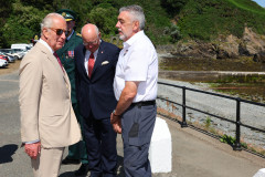 14/07/2026: King Charles III, Lord of Mann, visits the ‘Heroes on the Water Isle of Man’ Charity, based at Port Soderick, Isle of Man. PICTURE BY DAVE KNEEN PHOTOGRAPHY.