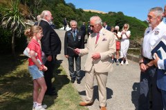 14/07/2026: King Charles III, Lord of Mann, visits the ‘Heroes on the Water Isle of Man’ Charity, based at Port Soderick, Isle of Man. PICTURE BY DAVE KNEEN PHOTOGRAPHY.