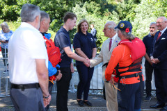14/07/2026: King Charles III, Lord of Mann, visits the ‘Heroes on the Water Isle of Man’ Charity, based at Port Soderick, Isle of Man. PICTURE BY DAVE KNEEN PHOTOGRAPHY.