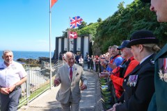 14/07/2026: King Charles III, Lord of Mann, visits the ‘Heroes on the Water Isle of Man’ Charity, based at Port Soderick, Isle of Man. PICTURE BY DAVE KNEEN PHOTOGRAPHY.