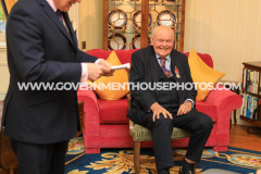 Investiture of Mr Reginald Derek (Derry) Kissack BEM. Photo by Callum Staley (CJS Photography)