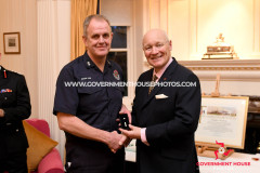 The Isle of Man Fire and Rescue Service annual medal presentation at Government House -