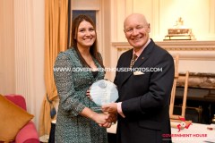 The Isle of Man Fire and Rescue Service annual medal presentation at Government House - the ‘Unsung Hero’ award presented to Natasha Clark