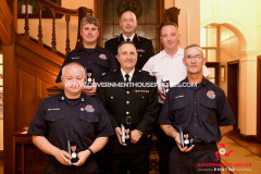 The Isle of Man Fire and Rescue Service annual medal presentation at Government House -