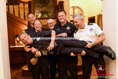 The Isle of Man Fire and Rescue Service annual medal presentation at Government House - the Project of the Year award presented to the team behind the breathing apparatus implementation project