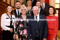 A reception at Government House for Stephen Carter, Captain of the Parish of Lonan, who was awarded an MBE in the King's Birthday Honours List 2024