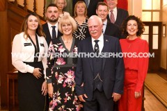 A reception at Government House for Stephen Carter, Captain of the Parish of Lonan, who was awarded an MBE in the King's Birthday Honours List 2024