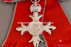 MBE Investiture for Julie Stokes at Government House, Isle of Man -