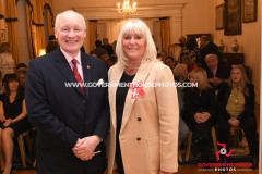 MBE Investiture for Julie Stokes at Government House, Isle of Man -