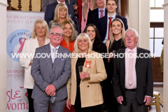 MBE Investiture for Julie Stokes at Government House, Isle of Man -