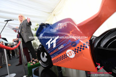 A reception at Government House for the Manx Grand Prix and Mannin Cancers’ ‘Wheelie Good Cause’ - pictured is Julie Stokes