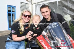 A reception at Government House for the Manx Grand Prix and Mannin Cancers’ ‘Wheelie Good Cause’ - Joe Yeardsley and family