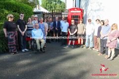 23/06/2026: Isle of Man Government House Phone Box Launch with Code Club. PICTURE BY DAVE KNEEN/WWW.GOVERNMENTHOUSEPHOTOS.COM