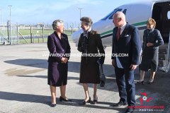 Her Royal Highness the Princess Royal visits the Isle of Man on Thursday, October 17 2024 - pictured with Lady Philippa Lorimer and Lieutenant Governor Sir John Lorimer