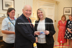 Reception for the 110th Anniversary of Girl Guiding & the 75th Anniversary of the Trefoil Guild, Government House, Douglas, Isle of Man. Photo by Callum Staley (CJS Photography)