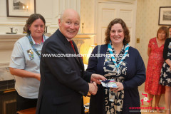 Reception for the 110th Anniversary of Girl Guiding & the 75th Anniversary of the Trefoil Guild, Government House, Douglas, Isle of Man. Photo by Callum Staley (CJS Photography)
