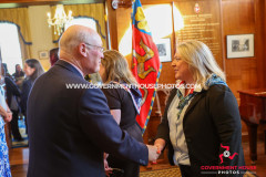 24/04/2025: Reception for the 110th Anniversary of Girl Guiding & the 75th Anniversary of the Trefoil Guild, Government House, Douglas, Isle of Man. PICTURE BY DAVE KNEEN PHOTOGRAPHY.