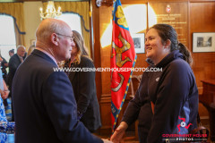 24/04/2025: Reception for the 110th Anniversary of Girl Guiding & the 75th Anniversary of the Trefoil Guild, Government House, Douglas, Isle of Man. PICTURE BY DAVE KNEEN PHOTOGRAPHY.