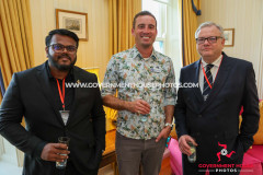 31/03/2025: Reception for the Small Branches Network of the Commonwealth Parliamentary Association, Government House, Douglas, Isle of Man. PICTURE BY DAVE KNEEN.