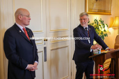 31/03/2025: Reception for the Small Branches Network of the Commonwealth Parliamentary Association, Government House, Douglas, Isle of Man. PICTURE BY DAVE KNEEN.