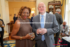31/03/2025: Reception for the Small Branches Network of the Commonwealth Parliamentary Association, Government House, Douglas, Isle of Man. PICTURE BY DAVE KNEEN.