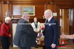 29/04/2025: The Swearing in of Mr John James Teare as Captain of the Parish of Bride, Government House, Douglas Isle of Man. PICTURE BY DAVE KNEEN PHOTOGRAPHY.