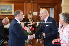 29/04/2025: The Swearing in of Mr John James Teare as Captain of the Parish of Bride, Government House, Douglas Isle of Man. PICTURE BY DAVE KNEEN PHOTOGRAPHY.
