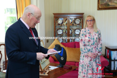 27/04/2026: Swearing in of Mrs Claire Whiteway as Captain of the Parish of Arbory, Government House, Douglas, Isle of Man. PICTURE BY DAVE KNEEN/WWW.GOVERNMENTHOUSEPHOTOS.COM