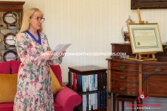 27/04/2026: Swearing in of Mrs Claire Whiteway as Captain of the Parish of Arbory, Government House, Douglas, Isle of Man. PICTURE BY DAVE KNEEN/WWW.GOVERNMENTHOUSEPHOTOS.COM