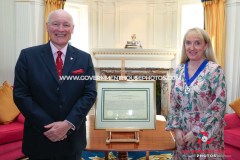 27/04/2026: Swearing in of Mrs Claire Whiteway as Captain of the Parish of Arbory, Government House, Douglas, Isle of Man. PICTURE BY DAVE KNEEN/WWW.GOVERNMENTHOUSEPHOTOS.COM