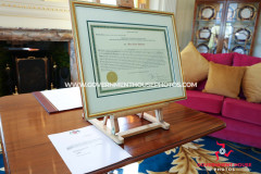 27/04/2026: Swearing in of Mrs Claire Whiteway as Captain of the Parish of Arbory, Government House, Douglas, Isle of Man. PICTURE BY DAVE KNEEN/WWW.GOVERNMENTHOUSEPHOTOS.COM