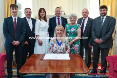 27/04/2026: Swearing in of Mrs Claire Whiteway as Captain of the Parish of Arbory, Government House, Douglas, Isle of Man. PICTURE BY DAVE KNEEN/WWW.GOVERNMENTHOUSEPHOTOS.COM