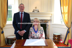 27/04/2026: Swearing in of Mrs Claire Whiteway as Captain of the Parish of Arbory, Government House, Douglas, Isle of Man. PICTURE BY DAVE KNEEN/WWW.GOVERNMENTHOUSEPHOTOS.COM