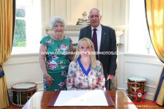 27/04/2026: Swearing in of Mrs Claire Whiteway as Captain of the Parish of Arbory, Government House, Douglas, Isle of Man. PICTURE BY DAVE KNEEN/WWW.GOVERNMENTHOUSEPHOTOS.COM