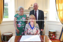 27/04/2026: Swearing in of Mrs Claire Whiteway as Captain of the Parish of Arbory, Government House, Douglas, Isle of Man. PICTURE BY DAVE KNEEN/WWW.GOVERNMENTHOUSEPHOTOS.COM