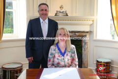 27/04/2026: Swearing in of Mrs Claire Whiteway as Captain of the Parish of Arbory, Government House, Douglas, Isle of Man. PICTURE BY DAVE KNEEN/WWW.GOVERNMENTHOUSEPHOTOS.COM