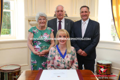 27/04/2026: Swearing in of Mrs Claire Whiteway as Captain of the Parish of Arbory, Government House, Douglas, Isle of Man. PICTURE BY DAVE KNEEN/WWW.GOVERNMENTHOUSEPHOTOS.COM