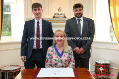 27/04/2026: Swearing in of Mrs Claire Whiteway as Captain of the Parish of Arbory, Government House, Douglas, Isle of Man. PICTURE BY DAVE KNEEN/WWW.GOVERNMENTHOUSEPHOTOS.COM