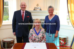 27/04/2026: Swearing in of Mrs Claire Whiteway as Captain of the Parish of Arbory, Government House, Douglas, Isle of Man. PICTURE BY DAVE KNEEN/WWW.GOVERNMENTHOUSEPHOTOS.COM