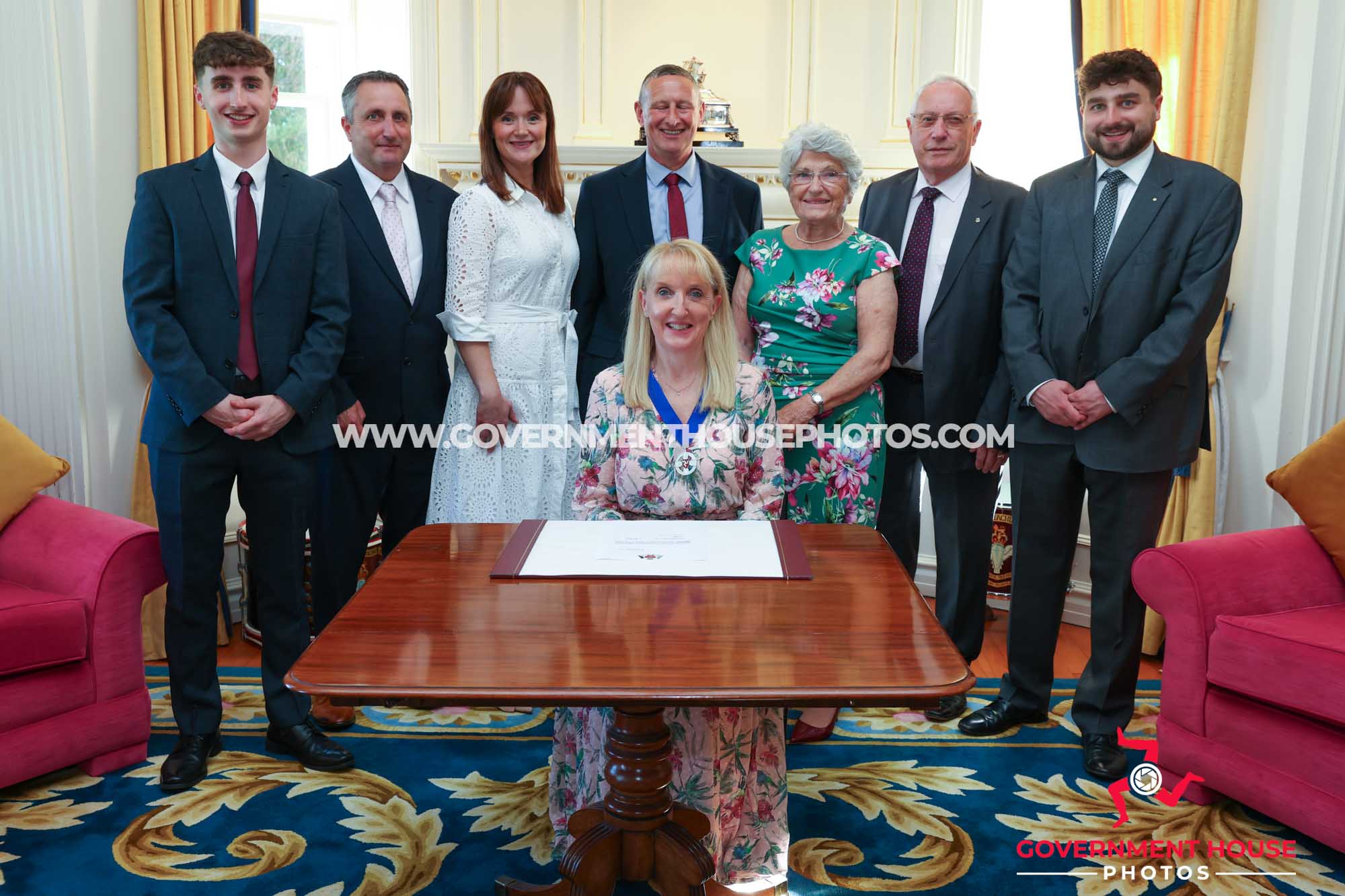 27/04/2026: Swearing in of Mrs Claire Whiteway as Captain of the Parish of Arbory, Government House, Douglas, Isle of Man. PICTURE BY DAVE KNEEN/WWW.GOVERNMENTHOUSEPHOTOS